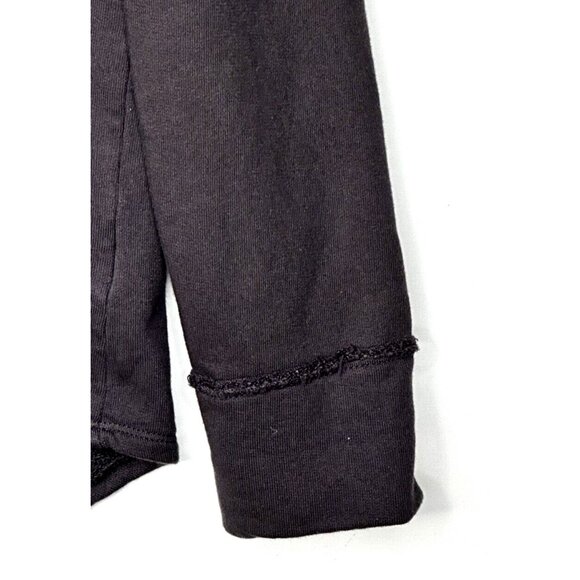 Anthropologie tna Womens Cardigan Sweater Button Front Knit Top Raw Hem Black XS - Picture 8 of 13